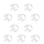 TWAYRDIO Medium Size Earmold for Left Ear, Replacement Ear Mold Earplug Ear Insert for Two Way Radio Surveillance Earpiece Headset Acoustic Coil Tube Audio Kits, 10 Pack