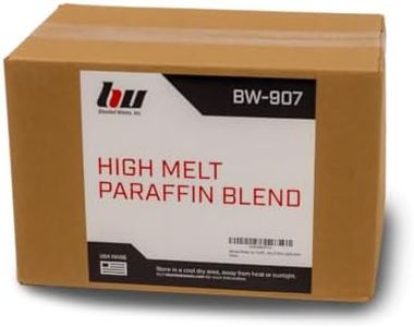 Blended Waxes, Inc. Paraffin Wax 10 lb. Bag - Easy to Use Wax Pastilles, 160F Melt Point Bulk Paraffin Wax - Use for DIY Projects, Candle Making, Additive and a Variety of Other Applications