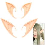 Feeziloe Pixie Elf Ear, Fairy Ears, Cosplay Halloween Party Live broadcast Props, Anime Party Dress Up Costume, Masquerade Ball Elven Vampire Ears(2 Pair-Nature Color)