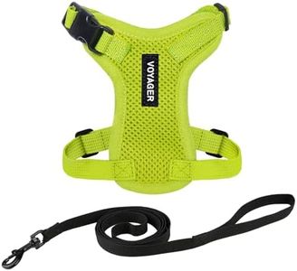 Voyager Step-in Lock Pet Harness - All Weather Mesh, Adjustable Step in Harness for Cats and Dogs by Best Pet Supplies - Lime Green, XXS