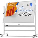 Rolling Magnetic Whiteboard 48 x 36
