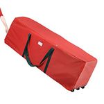 SortWise Rolling Large Christmas Tree Storage Bag, Durable Handles and Wheels for Easy Carrying and Transport, Water Resistant Heavy Duty Oxford Cloth Soft Bag