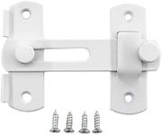 Stainless Steel Flip Latch Gate Latches Barn Door Latch Sliding Door Latch Safety Door Bolt Latch Lock for Pet Door Barn Door French Door (White)