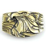 American eagle belt buckle, Bird of prey, White headed eagle, Bald eagle national American bird solid brass belt buckle for men and women