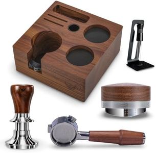 KNODOS Breville Espresso Machine Accessories Kit 54mm Tamper Set Includes Bottomless Portafilter, Distribution Tool, Calibrated Tamper, Tamping Station and WDT