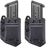 2-Pack Universal IWB/OWB Magazine Holster/Mag Carrier for 9mm/.40 Double Stack Magazines