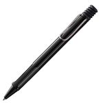 LAMY safari black - Ballpoint Pen with ergonomic grip & line width M - for pleasant long writing - made of robust ASA plastic – including large capacity refill LAMY M 16 in black