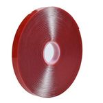 100ft Clear Mounting Tape - Acrylic Adhesive Foam Tape 30m X 10mm, Heat Resistant Perfect for LED Light Strip Channel,Auto,Household,and More