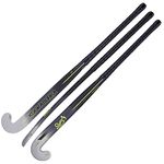 KOOKABURRA Unisex Phyton Hockey Stick, Black/Grey/Yellow, 36.5 Light UK