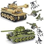 HCHXQ WW2 Army Tanks Toy, WW2 Milit