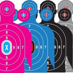 Heavy Duty Shooting Targets Paper - Targets for Shooting Range - Indoors & Outdoor Targets for Shooting Rifle - Gun Range Targets for Pistol Shooting - Handgun Shooting Range Accessories, 20