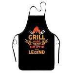 BBQ Gifts for Men, Funny Cooking Chef Aprons for Men, Men Aprons Grill Grilling Baking for Dad