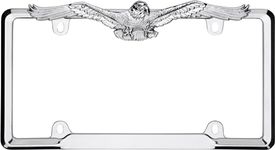 Cruiser Accessories 22330 Eagle License Plate Frame, Chrome,1 Frame