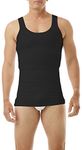 Underworks Mens Compression Body Shirt Girdle Gynecomastia Shirt X-large Black
