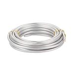Pandahall 22 Feet Silver Aluminum Craft Wire 3 Gauge Metal Craft Wire for DIY Manual Arts Jewelry Making