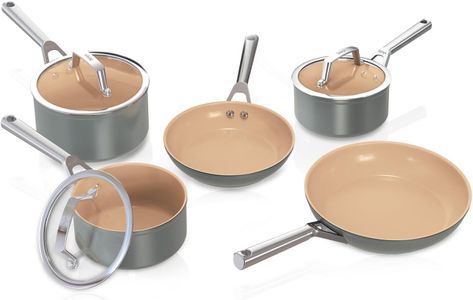 Ninja 5-Piece Ceramic Cookware Set – Non-Stick Pots and Pans