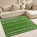 Naanle American Football Field Non Slip Area Rug for Living Dinning Room Bedroom Kitchen, 150 x 200 cm(5' x 7' ft), Sport Nursery Rug Floor Carpet Yoga Mat