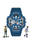 SPIKY Dual Time 50M Water Resistant Multi Functional Digital Wrist Watch For Kids Boys & Girls, Stylish Design, Dual Time Display, Luminous Display, Alarm, Stop Watch, Day, Date, Month Function|Best Birthday Gift for Kids Boys & Girls | Best Diwali Gift for Kids | Suits Age 3-13 Years