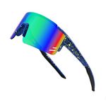 FEISEDY Kids Sunglasses Youth Baseball Sun Glasses, UV400 Sports Teens Cycling Shades for Boys Girls Age 8-16 B0048