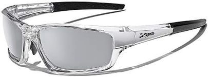 Wrap Around Cycling Ski Baseball Water Sports Sunglasses - Clear & Gray