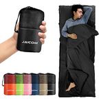 JAICOM Sleeping Bag Liner, Travel Sheets & Adult Sleep Sack, Ultralight and Portable Summer Sleeping Bag - Ideal for Backpacking, Hotels and Hostels, Business Trips, Camping