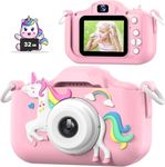 Mgaolo Kids Camera Toys,Children Digital Camera Gift with HD Video for Girls Boys 3-12 Age,Birthday Festival Chritmas Present for 3 4 5 6 7 8 9 Year Old Child (Pink)