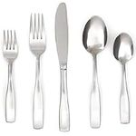 Cambridge Silversmiths Madison Satin 62-Piece Flatware Set with Oak Tray