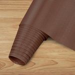 Rylan (45 cm x 5 m) Multipurpose Anti-Slip Mat, Sheet for Fridge, Kitchens, Cupboard, Drawers, Shelf Liner | Super Strong EVA, Water Resistant (Diamond Texture, Brown)