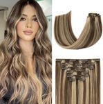 Clip in Hair Extensions Real Human 