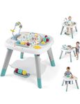 Richtots Premium 6-in-1 Baby Activity Center, Baby Jumper & Interactive Play Table with 360° Rotating Seat, Detachable Toys & Music, Montessori,6-36 Months