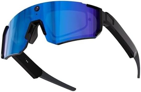 Zigtik 2026 Running Sunglasses, 4K HD Video Recording Running Glasses, AI Voice Control, Object Recognition, Real-Time Translation, Built for Skiing, Cycling, Baseball, Hiking & Outdoor Sports