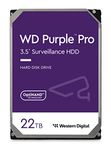 Western Digital 22TB WD Purple Pro Surveillance Internal Hard Drive HDD - SATA 6 Gb/s, 512 MB Cache, 3.5" - WD221PURP