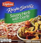 Lipton Recipe Secrets Recipe Soup & Dip Mix, Savory Herb with Garlic, 2 envelopes 2.4 oz, (Pack of 4)