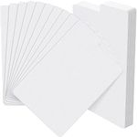 Henoyso 50 Pieces Comic Book Dividers with Tab White Frosted Card Separator Plastic Comic Book Dividers for Comic Book Storage Boxes, 11.22 x 7.24 Inche