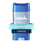 Gillette Antiperspirant Deodorant for Men, Clear Gel, Arctic Ice, 72 Hr. Sweat Protection, 108 grams