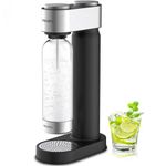 Philips Sparkling Water Maker, Soda Streaming Machine with Quick Twist Bottle, 1L BPA free PET Carbonating Bottle, Soda Maker Compatible with 60L CO2 Carbonator (NOT Included), ADD4902BKOQ/37