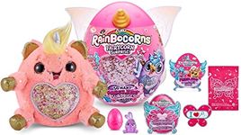 Rainbocorns Fairycorn Surprise Series 4 Unicorn - Collectible Plush - Magical Fairy Surprises, 28 cm, Cuddle Plush Stuffed Animal, Wearable Fairy Wings, Stickers, Slime (Unicorn)