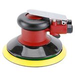 Professional Air Random Orbital Palm Sander, Heavy Duty Dual Action Pneumatic Sander with 1pc Backing Plate (6 inch)