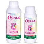 Oytra Epoxy Resin Liquid Art Kit with Hardener 1.5kg Crystal Clear for Floor Coating Casting DIY Flower Preserving Craft Projects