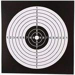 Atflbox 5.5 Inch BB Gun Target Papers for Pellet Trap Shooting Target Holder, Pack of 100(Black)