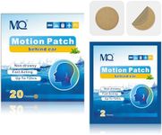 MQ 20ct Motion Sickness Patches, Medium Color, Sea Sickness Patches Waterproof, Cruise Ship Travel Essentials, Fast Acting & Long Lasting 72H