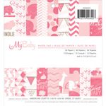 American Crafts 36 Sheets Imaginisce My Baby Paper Pad, 6 by 6-Inch, Girl