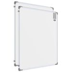 Pragati Systems® Genius Regular Steel (Magnetic) Whiteboard for Office, School & Teaching (GRMWB90120) with Lightweight Aluminium Frame | Magnet-friendly Dry-erase Board for Writing | 3x4 Feet (Pack of 2)