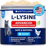 Lysine for Cats - L-Lysine Powder for Cats - Immune Support for Cats Sneezing and Runny Nose, Cat Cold, Eye Function, Respiratory Health - Allergy Relief - Lysine Supplement for Cats