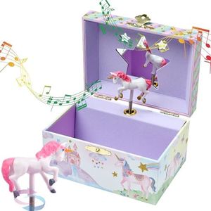 Jewelkeeper Jewelry Box for Girls, Party Unicorn Musical Jewelry Boxes, The Beautiful Dreamer Tune and Spinning Unicorn Doll, Toys for Girls