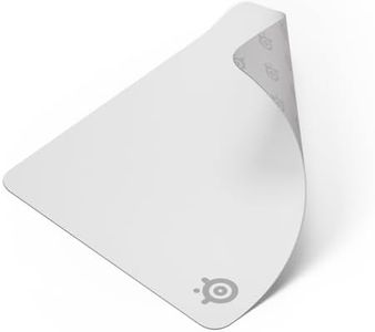 SteelSeries QcK Cloth Gaming Mouse Pad - Exclusive Micro-Woven Surface - Optimized for Gaming Sensors - Maximum Control - Size L - White