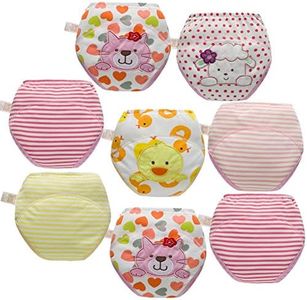 Skhls Baby Toddler 4 Layer Assortment Cotton Training Pants (3T, 8pcs Girls)