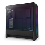 NZXT H5 Flow RGB 2024 - Compact ATX Mid-Tower PC Gaming Case - High Airflow - F360 RGB Core (CV) Included - 360mm Front & 240mm Top Radiator Support - Cable Management - Tempered Glass - Black