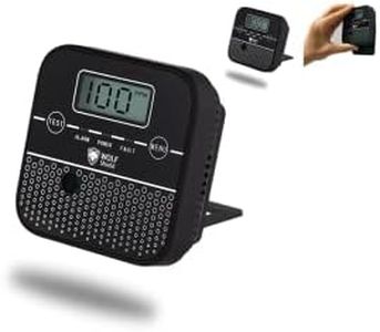 WOLF SHIELD Carbon Monoxide Detector 10 Year Sealed Battery Life Mini Carbon Monoxide Alarm CO Monitor Sensor with Free Standing LCD Display Test Silence Function for Home Caravan, Campervan,Car,Etc