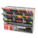 Vikmyer Mesh Desk Organizer Multi-Functional Desktop Stationery Pen Holder Box for Home Office School Supply Storage Rack